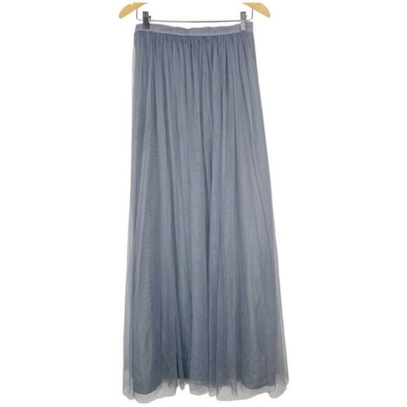 Jenny Yoo Collection Louise Tulle Maxi Skirt grey Size 4 Bridesmaid - Picture 1 of 1